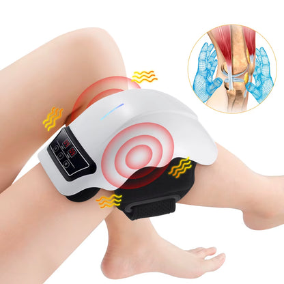 Electric Knee Massager 3 Gear Hot Compress Knee Massage Knee Support Pad Shoulder Massager Relive Joint Pain Rechargeable