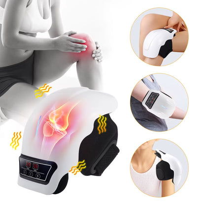 Electric Knee Massager 3 Gear Hot Compress Knee Massage Knee Support Pad Shoulder Massager Relive Joint Pain Rechargeable